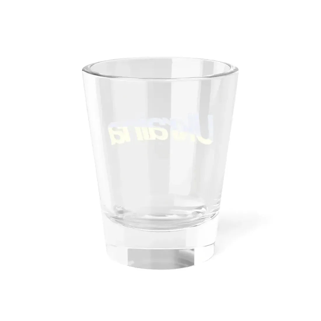 Ukraine name with flag colors - Polish (Ukraine) Shot Glass 1.5oz - Go Mug Yourself