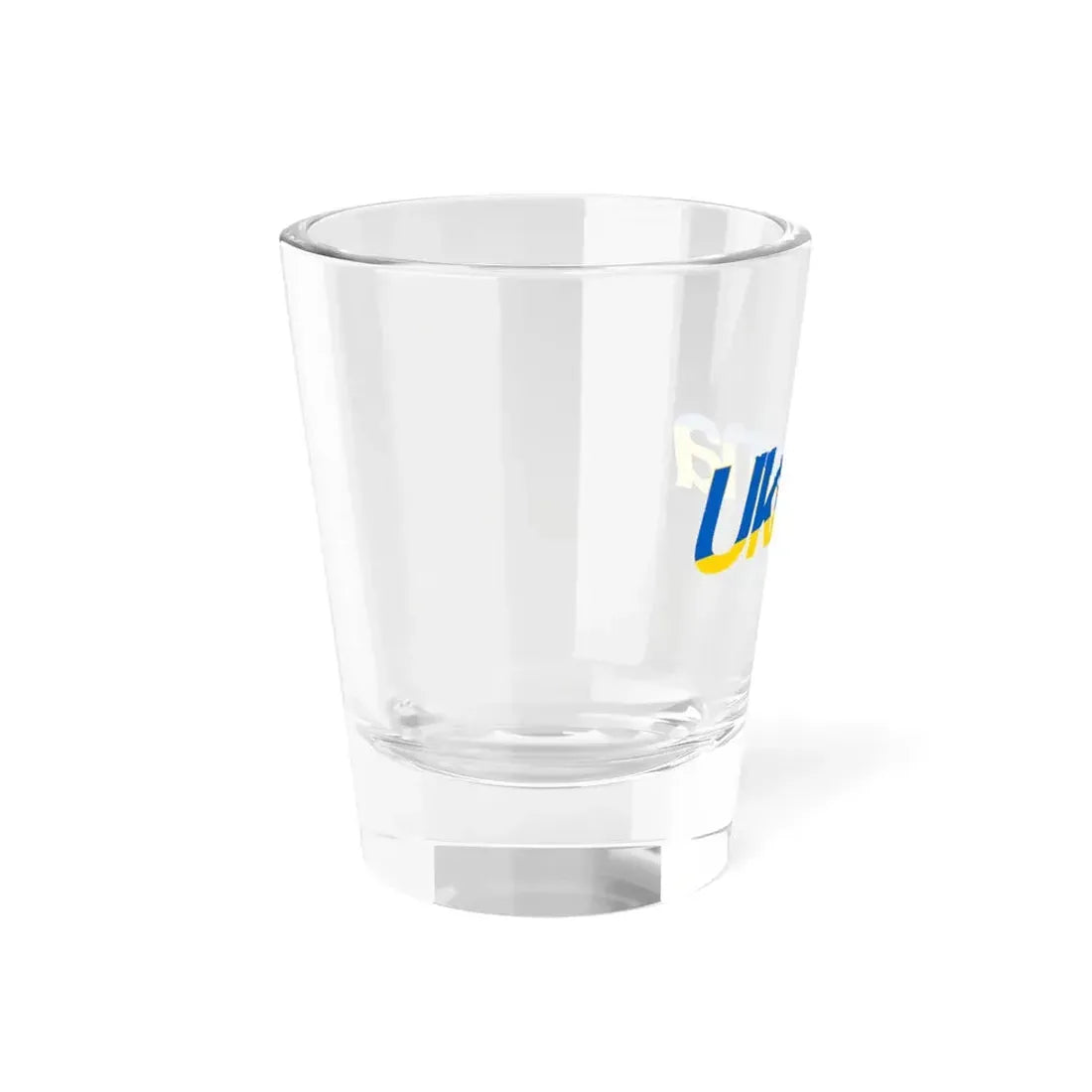 Ukraine name with flag colors - Polish (Ukraine) Shot Glass 1.5oz - Go Mug Yourself