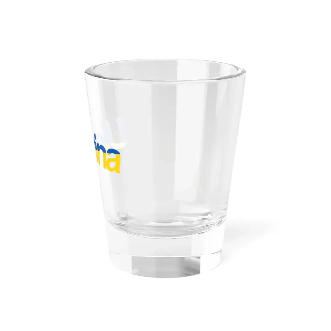 Ukraine name with flag colors - Polish (Ukraine) Shot Glass 1.5oz - Go Mug Yourself