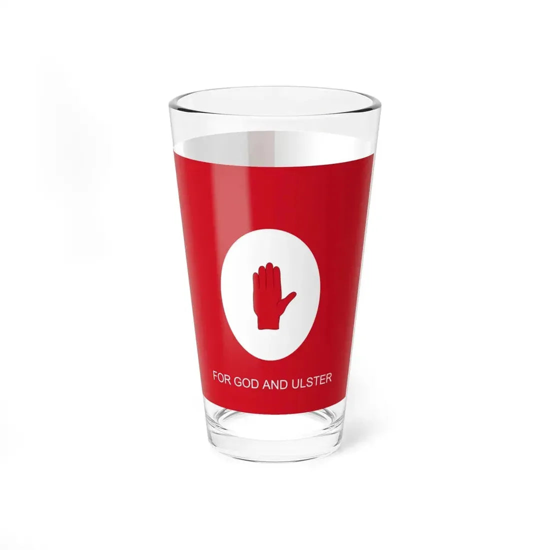 Ulster loyalist flag (Ireland) Pint Glass 16oz - Go Mug Yourself