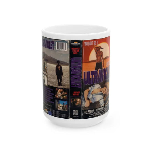ULTRAVIOLET (VHS COVER) - White Coffee Mug 15oz - Go Mug Yourself