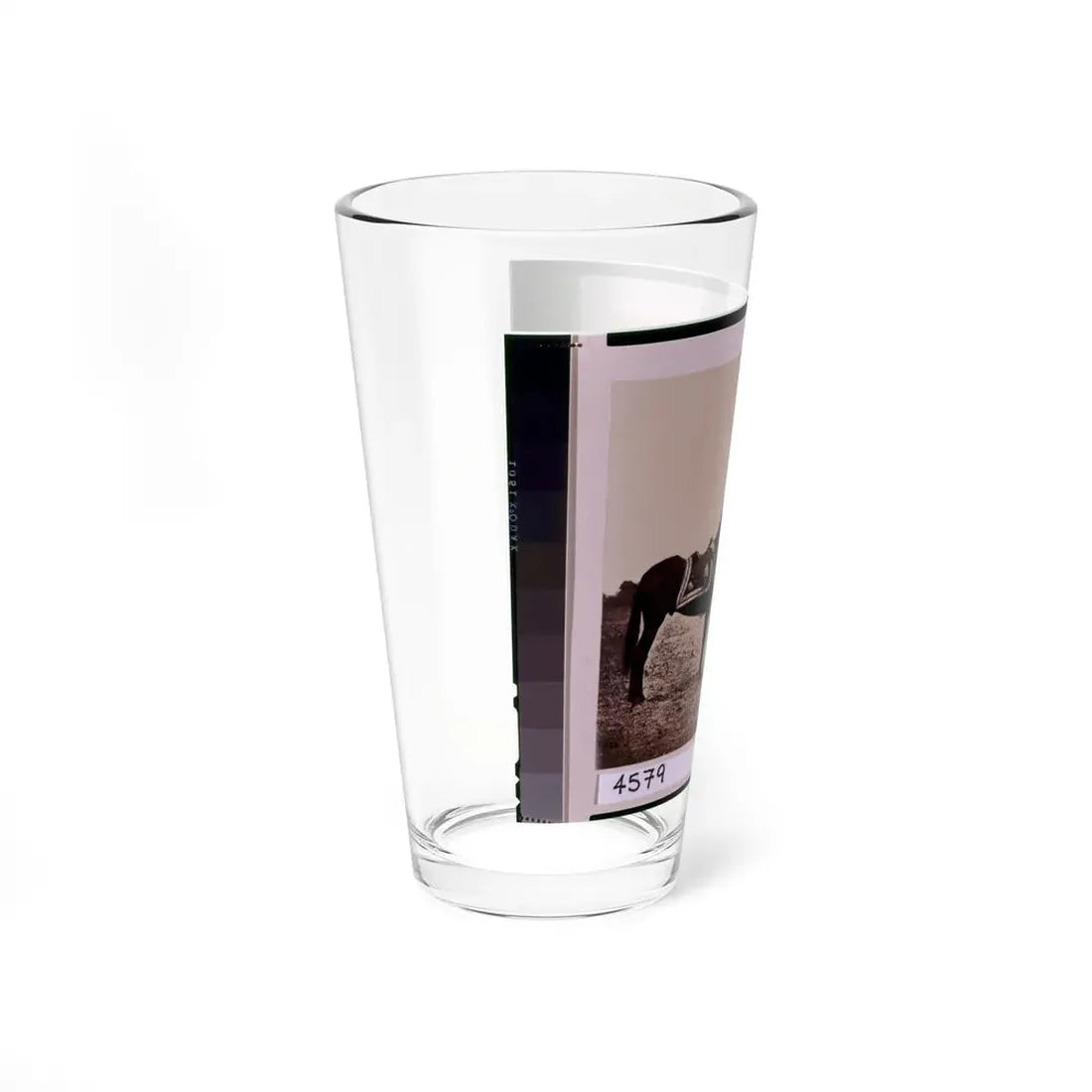 Ulysses S. Grant, Full-Length Portrait, Facing Left, Standing Alongside His War Horse, Cincinnati (U.S. Civil War) Pint Glass 16oz - Go Mug Yourself