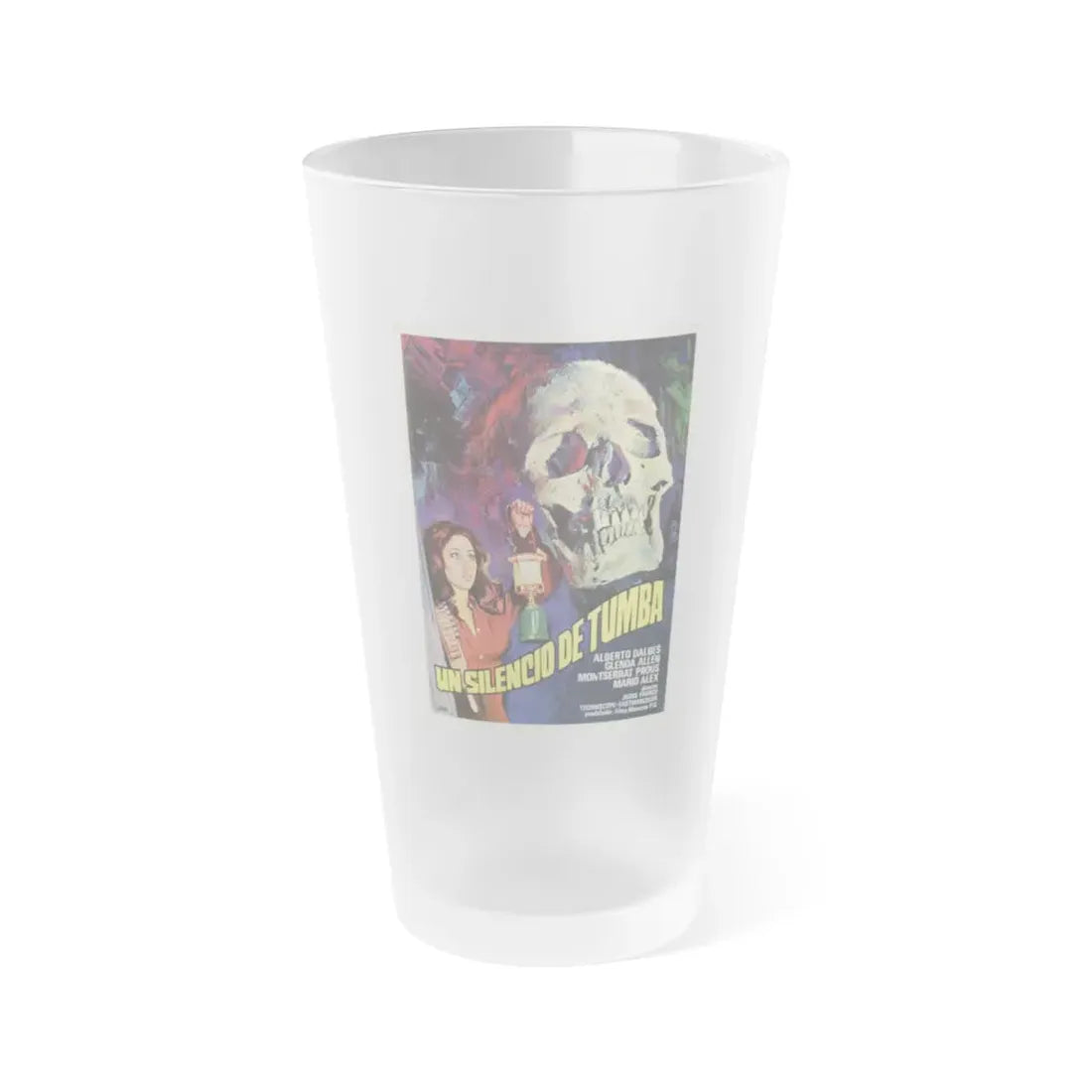 UN SILENCIO DE TUMBA 1976 Movie Poster - Frosted Pint Glass 16oz Default Title - Go Mug Yourself