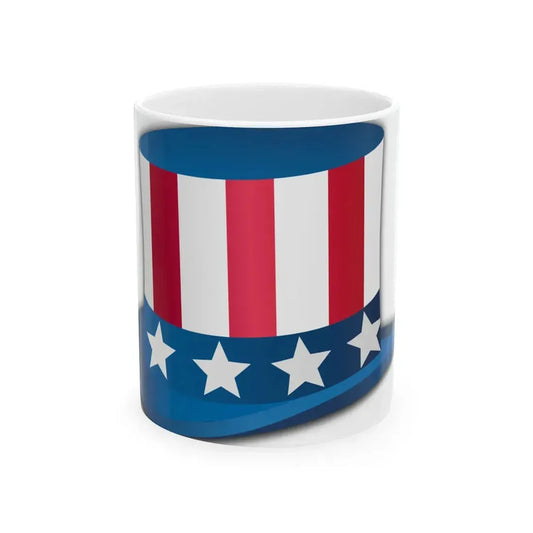 Uncle Sam hat (United States) White Coffee Mug 11oz - Go Mug Yourself