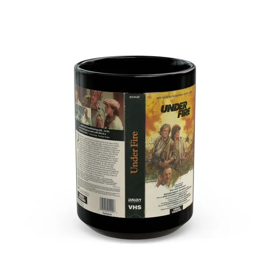 UNDER FIRE (VHS COVER) - Black Coffee Mug 15oz - Go Mug Yourself