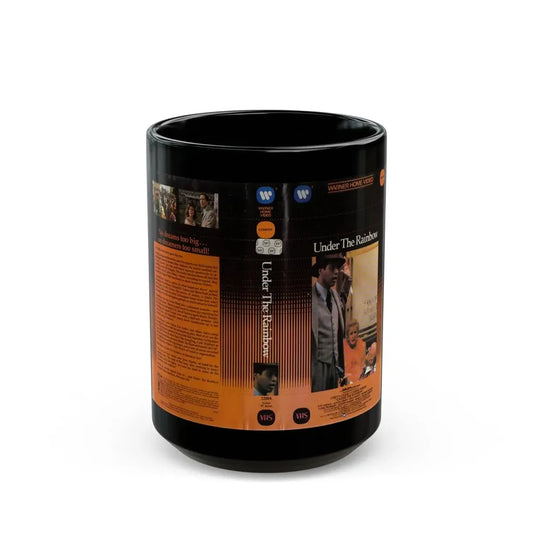 UNDER THE RAINBOW CLAMSHELL (VHS COVER) - Black Coffee Mug 15oz - Go Mug Yourself