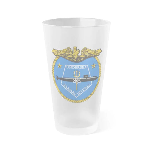 Undersea Warfare Division (U.S. Navy) Frosted Pint Glass 16oz Default Title - Go Mug Yourself