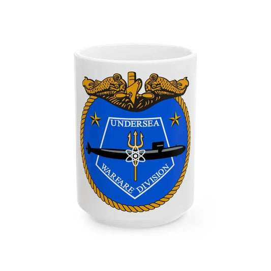 Undersea Warfare Division (U.S. Navy) White Coffee Mug 15oz - Go Mug Yourself