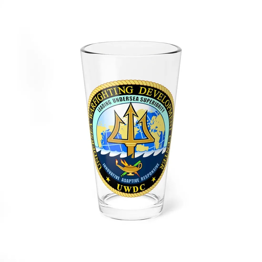 Undersea Warfighting Development Center (U.S. Navy) Pint Glass 16oz 16oz - Go Mug Yourself