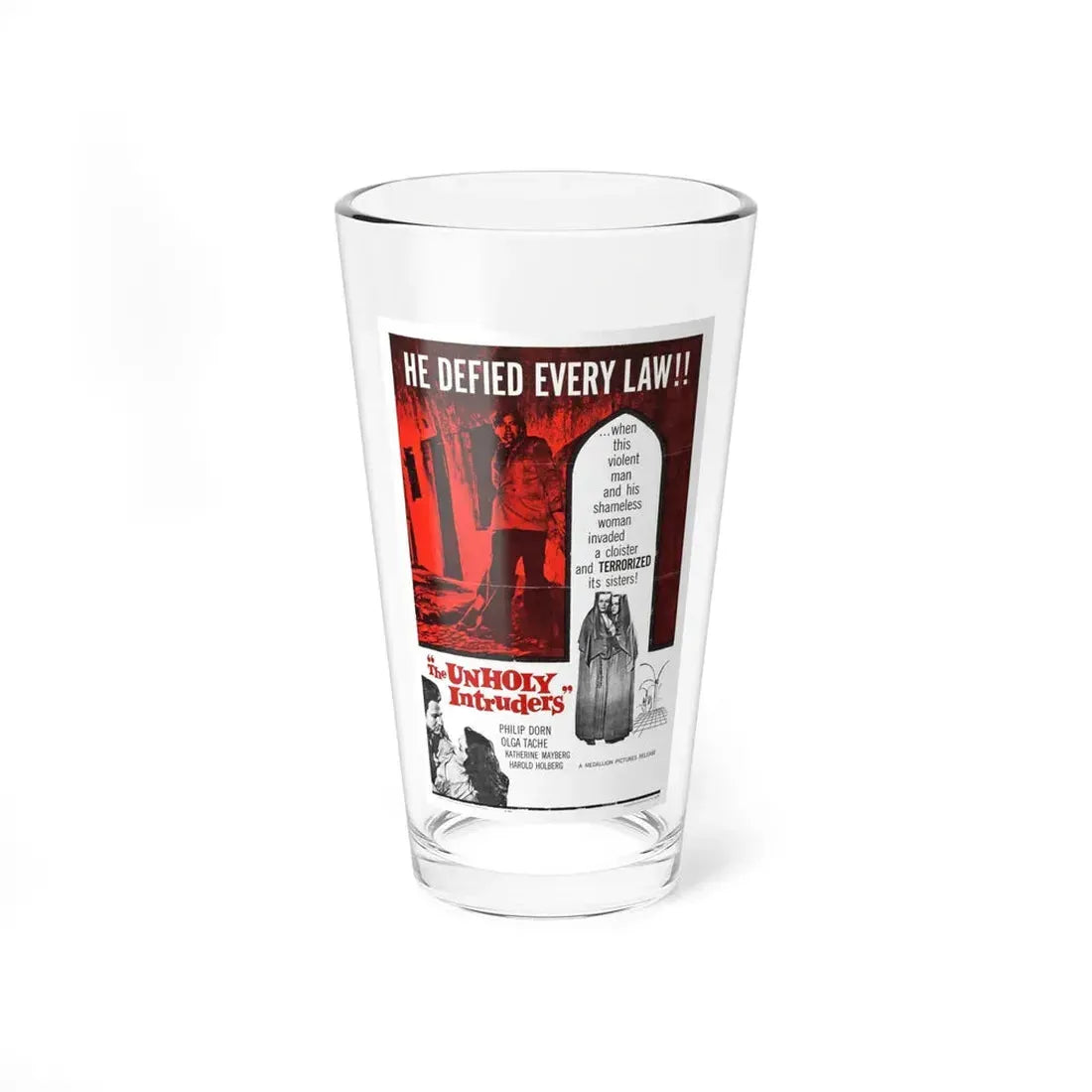 UNHOLY INTRUDERS 1952 Movie Poster - Pint Glass 16oz 16oz - Go Mug Yourself