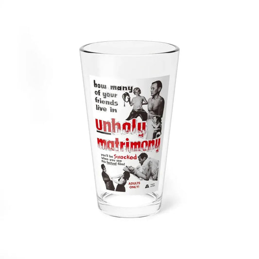 UNHOLY MATRIMONY 1988 Movie Poster - Pint Glass 16oz 16oz - Go Mug Yourself