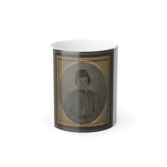 Unidentified Artillery Soldier in Confederate Uniform and Kepi Hat (U.S. Civil War) Color Changing Coffee Mug 11oz Default Title 11oz - Go Mug Yourself