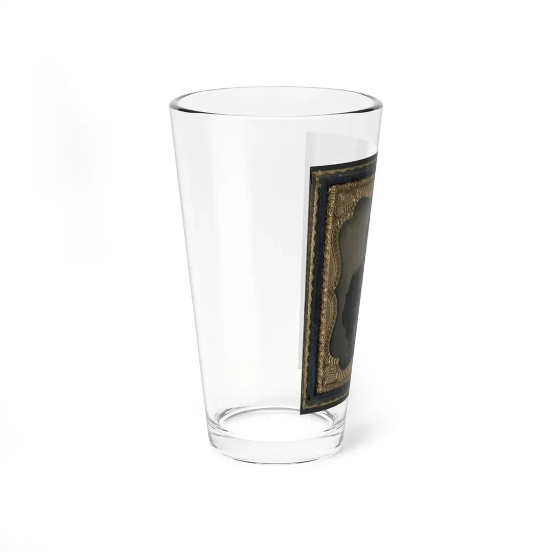 Unidentified Cavalry Soldier In Union Shell Jacket And Forage Cap With 1840 Cavalry Saber (U.S. Civil War) Pint Glass 16oz - Go Mug Yourself