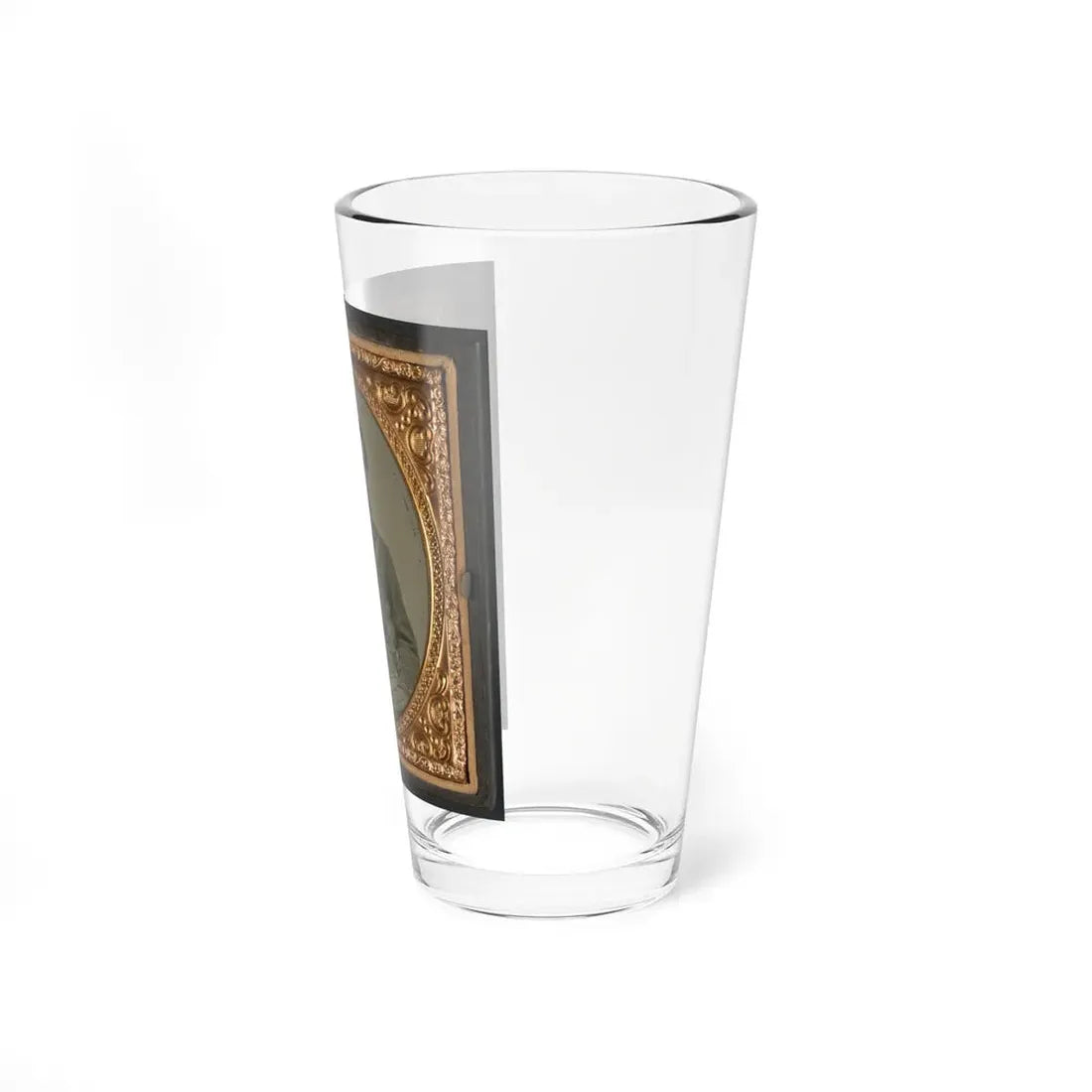 Unidentified Cavalry Soldier In Union Uniform With Two Revolvers And A Saber (U.S. Civil War) Pint Glass 16oz - Go Mug Yourself