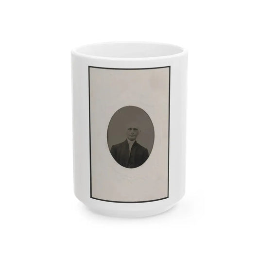Unidentified Man 002 (U.S. Civil War) White Coffee Mug 15oz - Go Mug Yourself