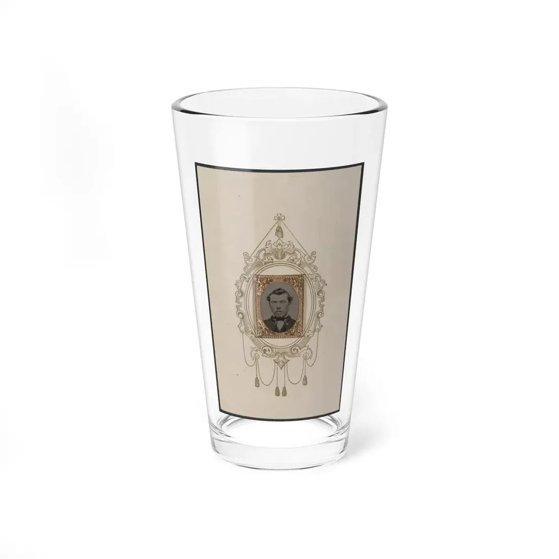 Unidentified Man 004 (U.S. Civil War) Pint Glass 16oz 16oz - Go Mug Yourself