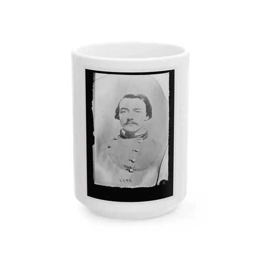 Unidentified Man In Uniform (U.S. Civil War) White Coffee Mug 15oz - Go Mug Yourself