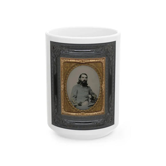Unidentified Officer In The Confederate Medical Corps (U.S. Civil War) White Coffee Mug 15oz - Go Mug Yourself