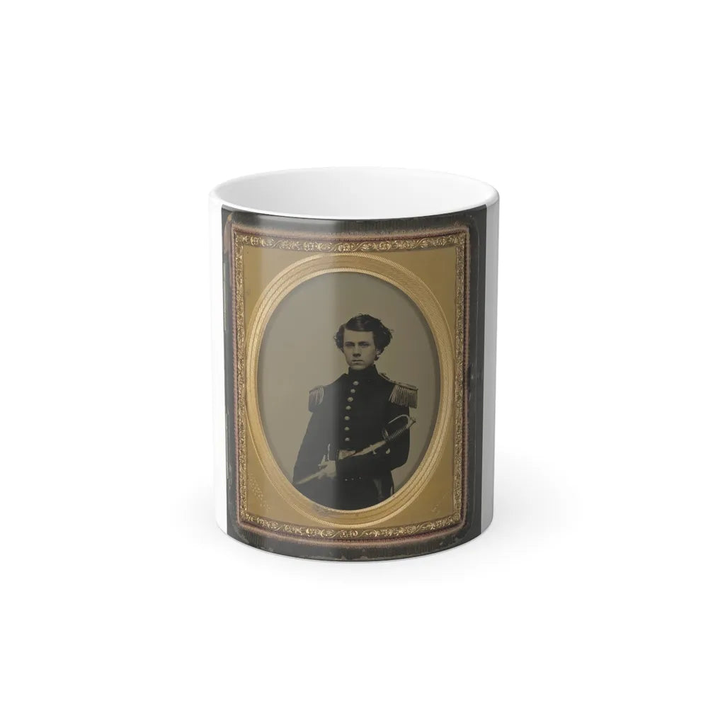 Unidentified Officer in Union Uniform With Sword (U.S. Civil War) Color Changing Coffee Mug 11oz-11oz-Go Mug Yourself