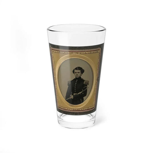 Unidentified Officer In Union Uniform With Sword (U.S. Civil War) Pint Glass 16oz 16oz - Go Mug Yourself