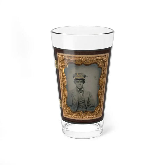 Unidentified Sailor In Confederate Naval Officer's Uniform (U.S. Civil War) Pint Glass 16oz 16oz - Go Mug Yourself