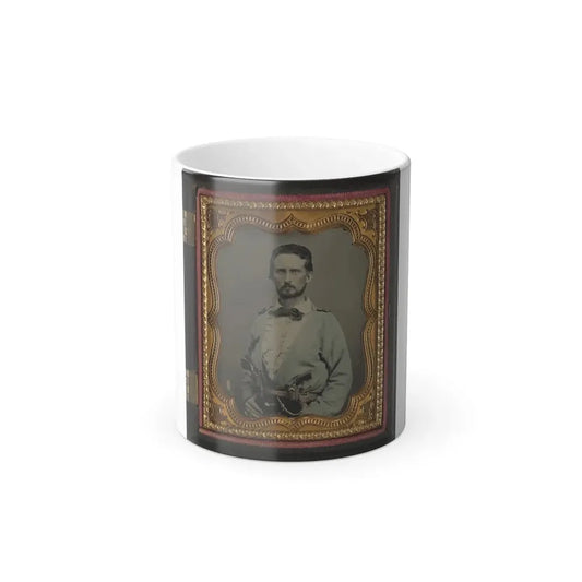 Unidentified Soldier From Kentucky in Confederate Uniform With Two Revolvers (U.S. Civil War) Color Changing Coffee Mug 11oz Default Title 11oz - Go Mug Yourself