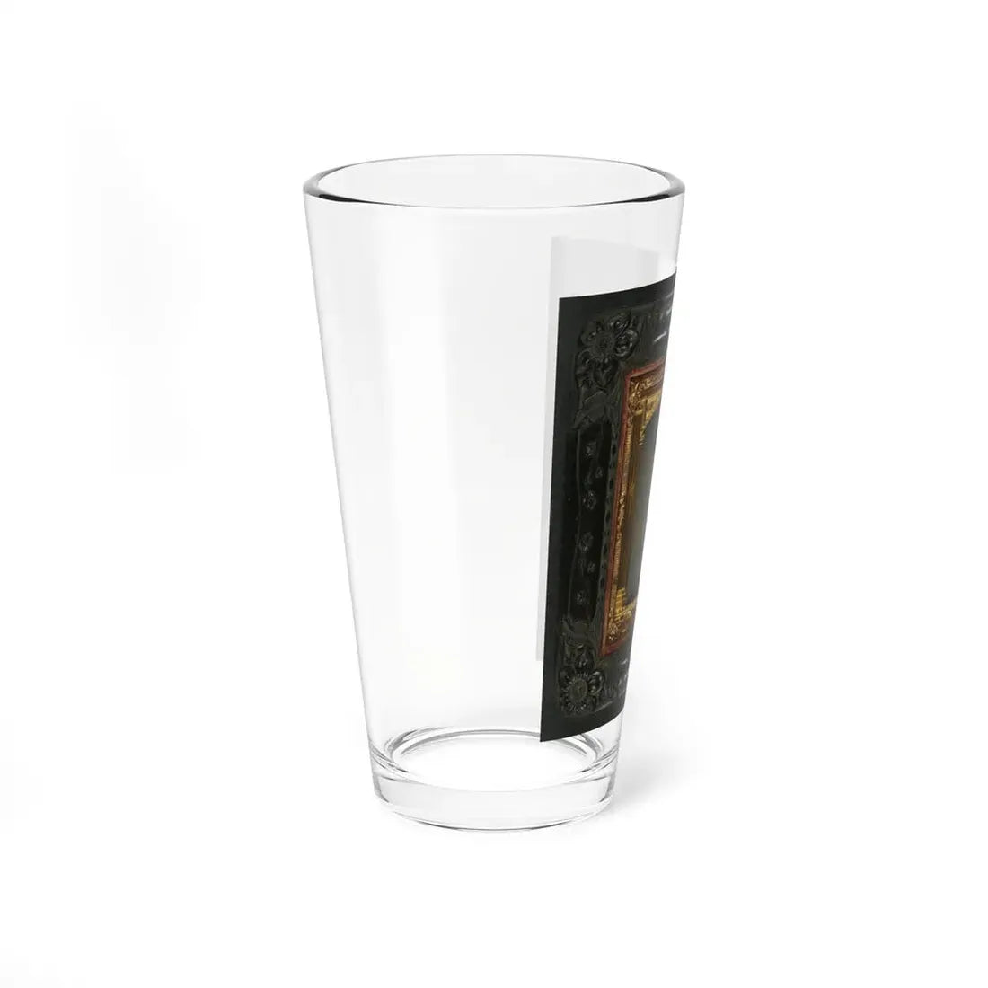 Unidentified Soldier In Confederate First Lieutentant Frock Coat (U.S. Civil War) Pint Glass 16oz - Go Mug Yourself