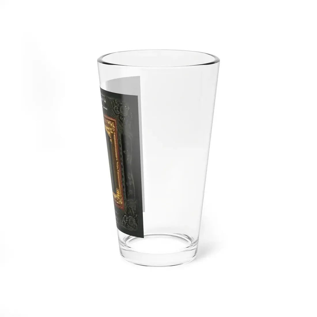 Unidentified Soldier In Confederate First Lieutentant Frock Coat (U.S. Civil War) Pint Glass 16oz - Go Mug Yourself