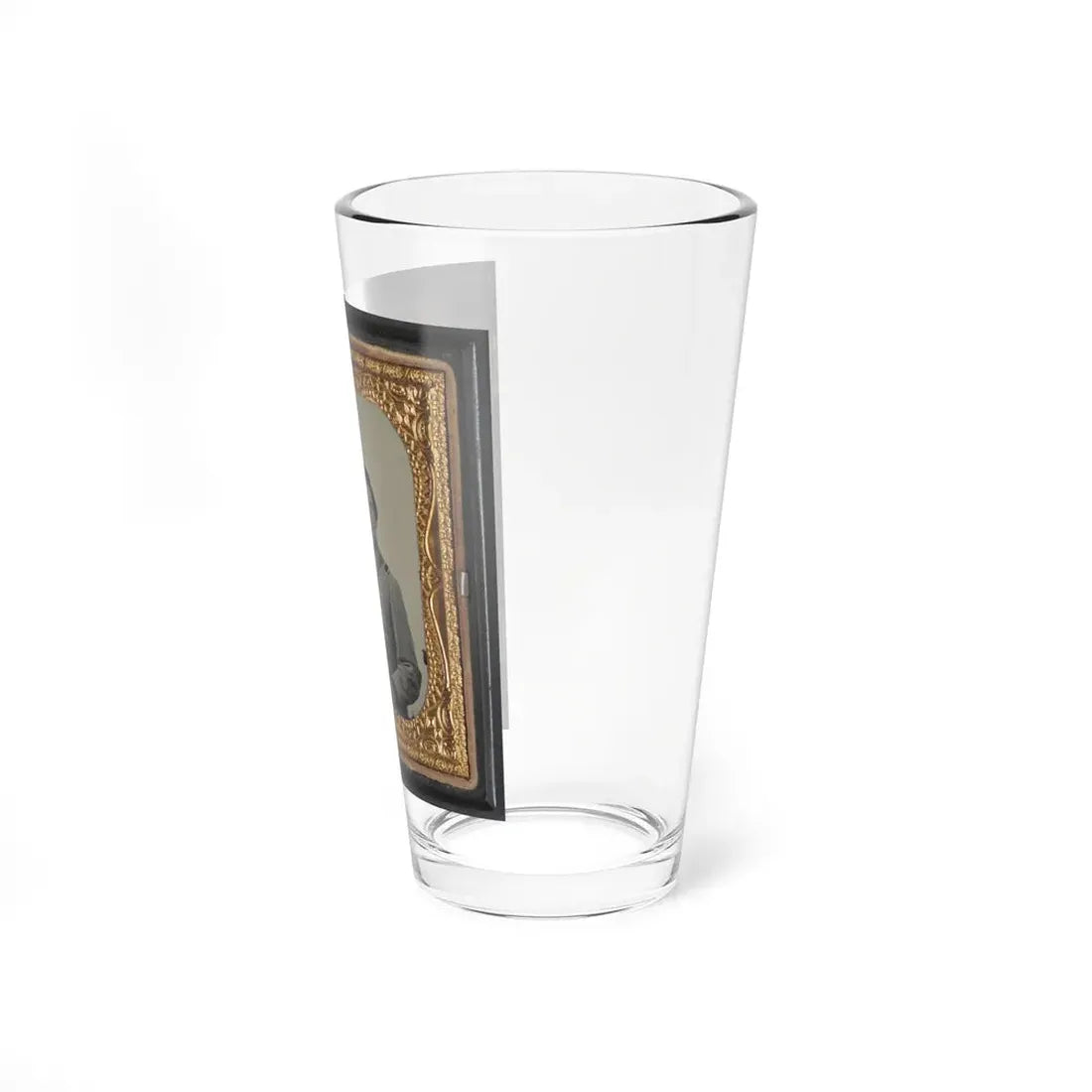 Unidentified Soldier In Confederate Lieutenant Uniform And Cs Belt Buckle With Cavalry Sword (U.S. Civil War) Pint Glass 16oz - Go Mug Yourself