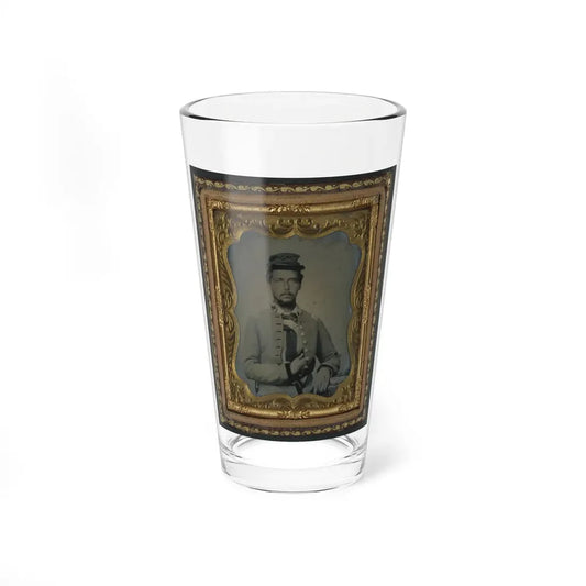 Unidentified Soldier In Confederate Major's Uniform (U.S. Civil War) Pint Glass 16oz 16oz - Go Mug Yourself
