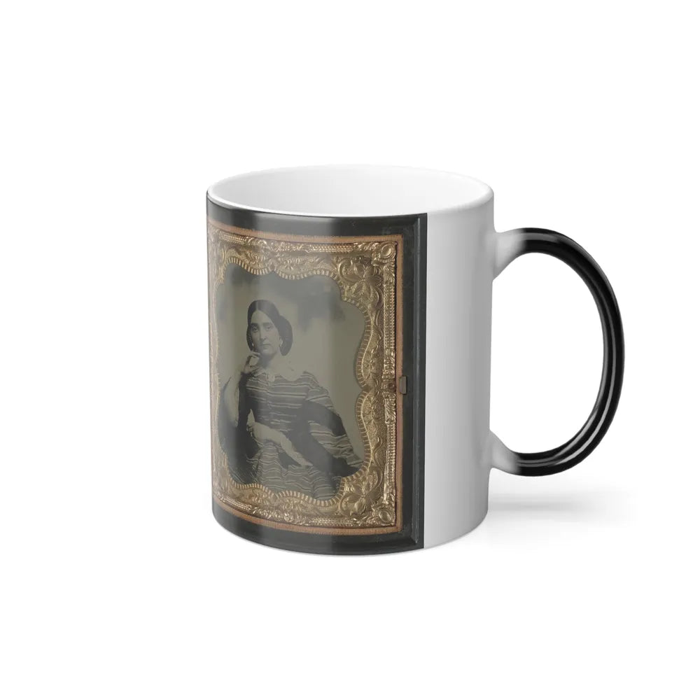 Unidentified Soldier in Confederate Uniform and Unidentified Woman (U.S. Civil War) Color Changing Coffee Mug 11oz-Go Mug Yourself