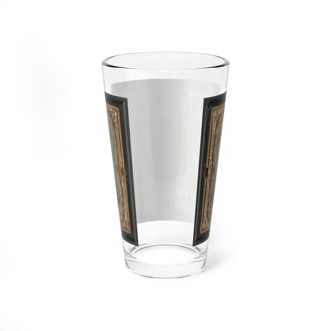 Unidentified Soldier In Confederate Uniform And Unidentified Woman (U.S. Civil War) Pint Glass 16oz - Go Mug Yourself