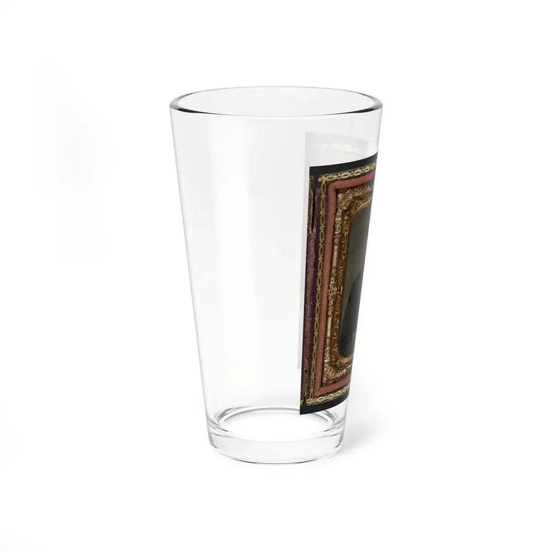 Unidentified Soldier In Confederate Uniform With Canteen And Knife (U.S. Civil War) Pint Glass 16oz - Go Mug Yourself