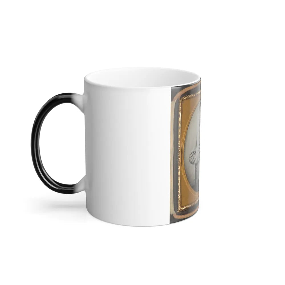 Unidentified Soldier in Confederate Uniform With Lanyard Around His Neck (U.S. Civil War) Color Changing Coffee Mug 11oz-Go Mug Yourself
