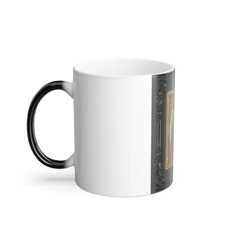 Unidentified Soldier in Confederate Uniform With Percussion Pistol (U.S. Civil War) Color Changing Coffee Mug 11oz-Go Mug Yourself