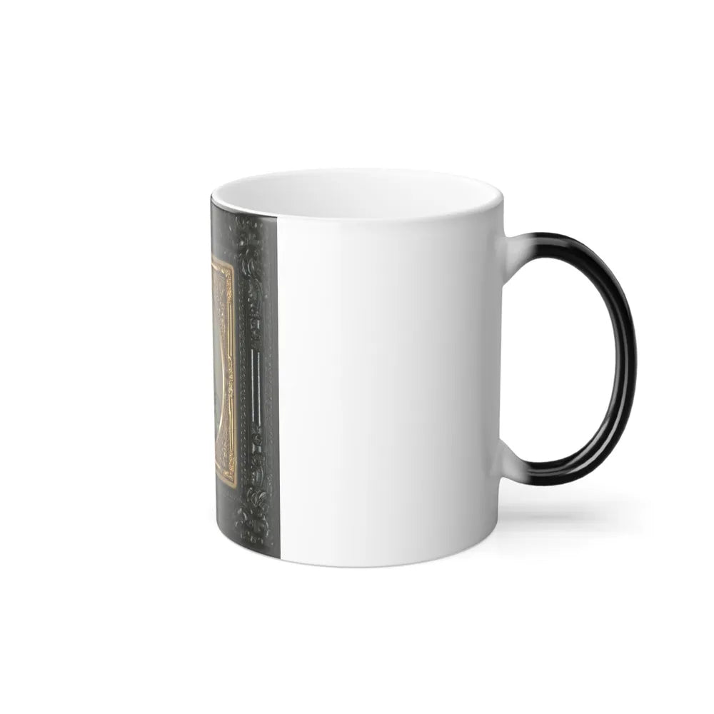 Unidentified Soldier in Confederate Uniform With Percussion Pistol (U.S. Civil War) Color Changing Coffee Mug 11oz-Go Mug Yourself