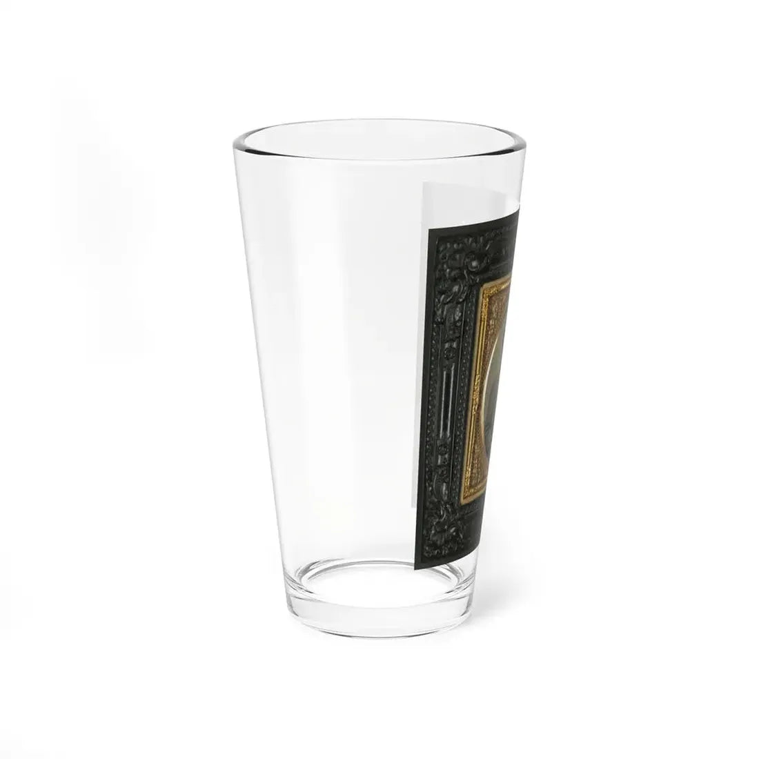 Unidentified Soldier In Confederate Uniform With Percussion Pistol (U.S. Civil War) Pint Glass 16oz - Go Mug Yourself