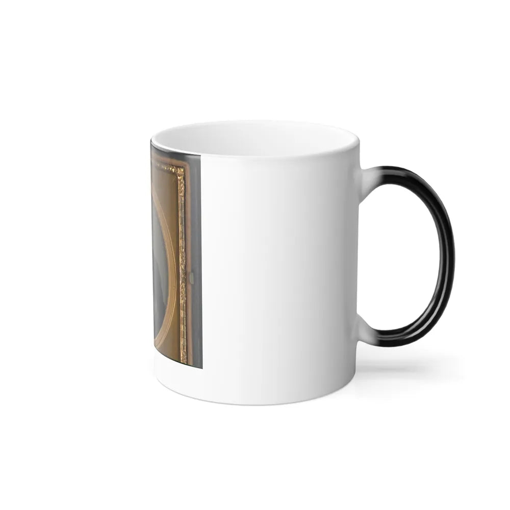 Unidentified Soldier in Confederate Uniform With Revolver (U.S. Civil War) Color Changing Coffee Mug 11oz-Go Mug Yourself