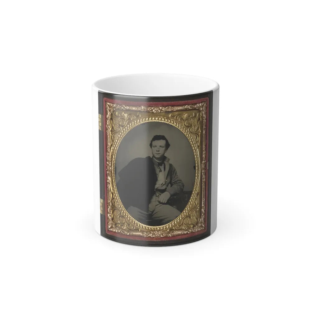 Unidentified Soldier in Richmond Howitzers Uniform (U.S. Civil War) Color Changing Coffee Mug 11oz-11oz-Go Mug Yourself