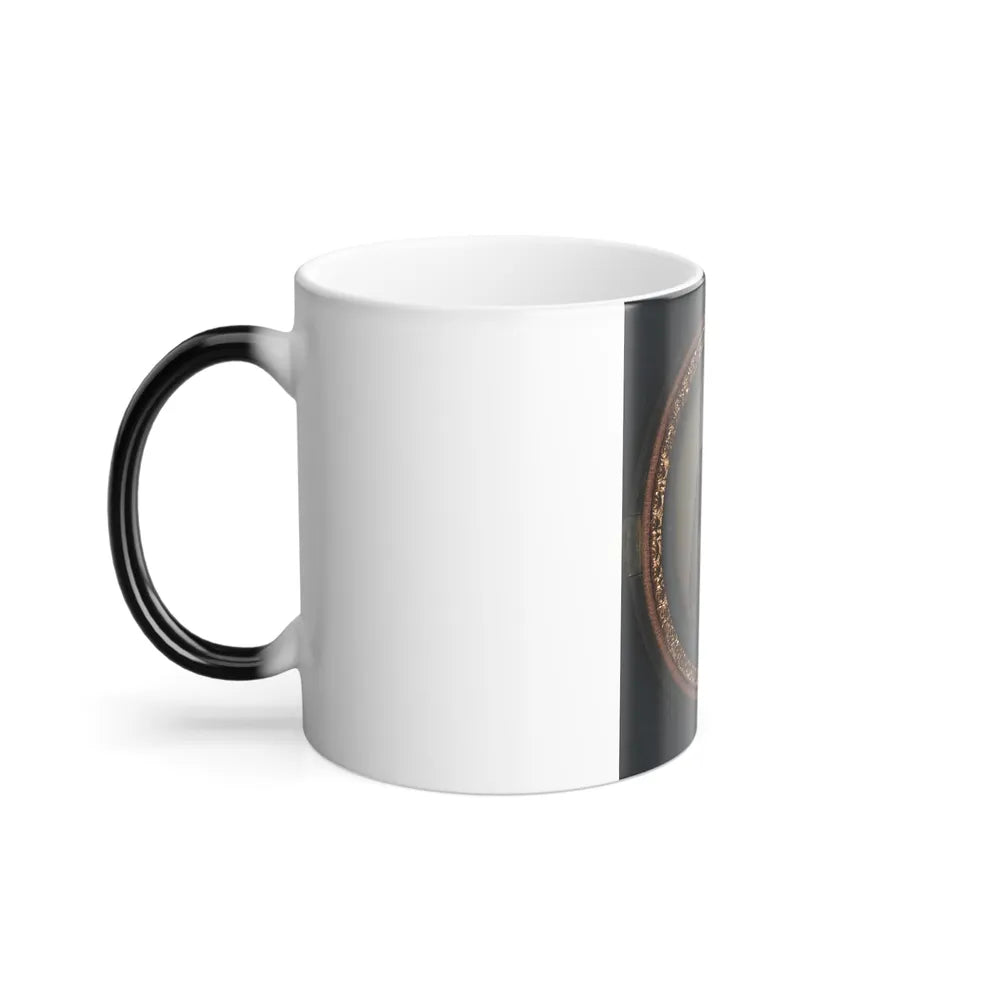 Unidentified Soldier in Uniform With Musket and Holstered Bayonet (U.S. Civil War) Color Changing Coffee Mug 11oz-Go Mug Yourself