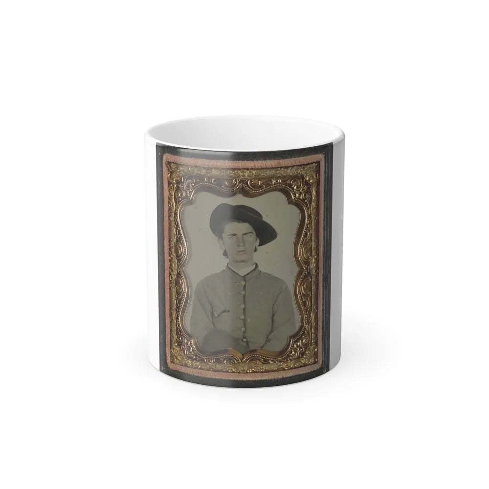 Unidentified Soldier in Uniform(3) (U.S. Civil War) Color Changing Coffee Mug 11oz-11oz-Go Mug Yourself
