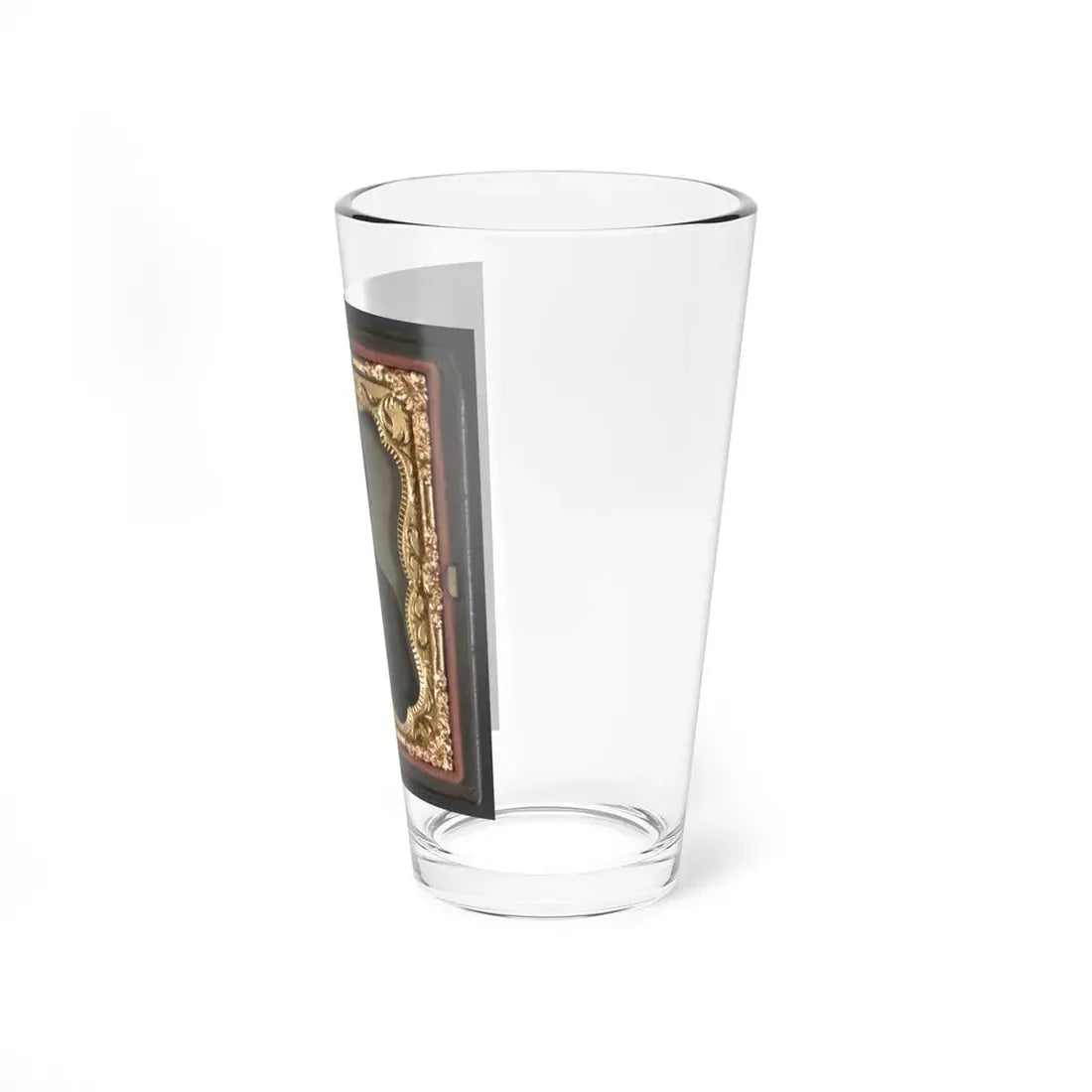 Unidentified Soldier In Union Jacket With Massachusetts State Seal Buttons (U.S. Civil War) Pint Glass 16oz - Go Mug Yourself