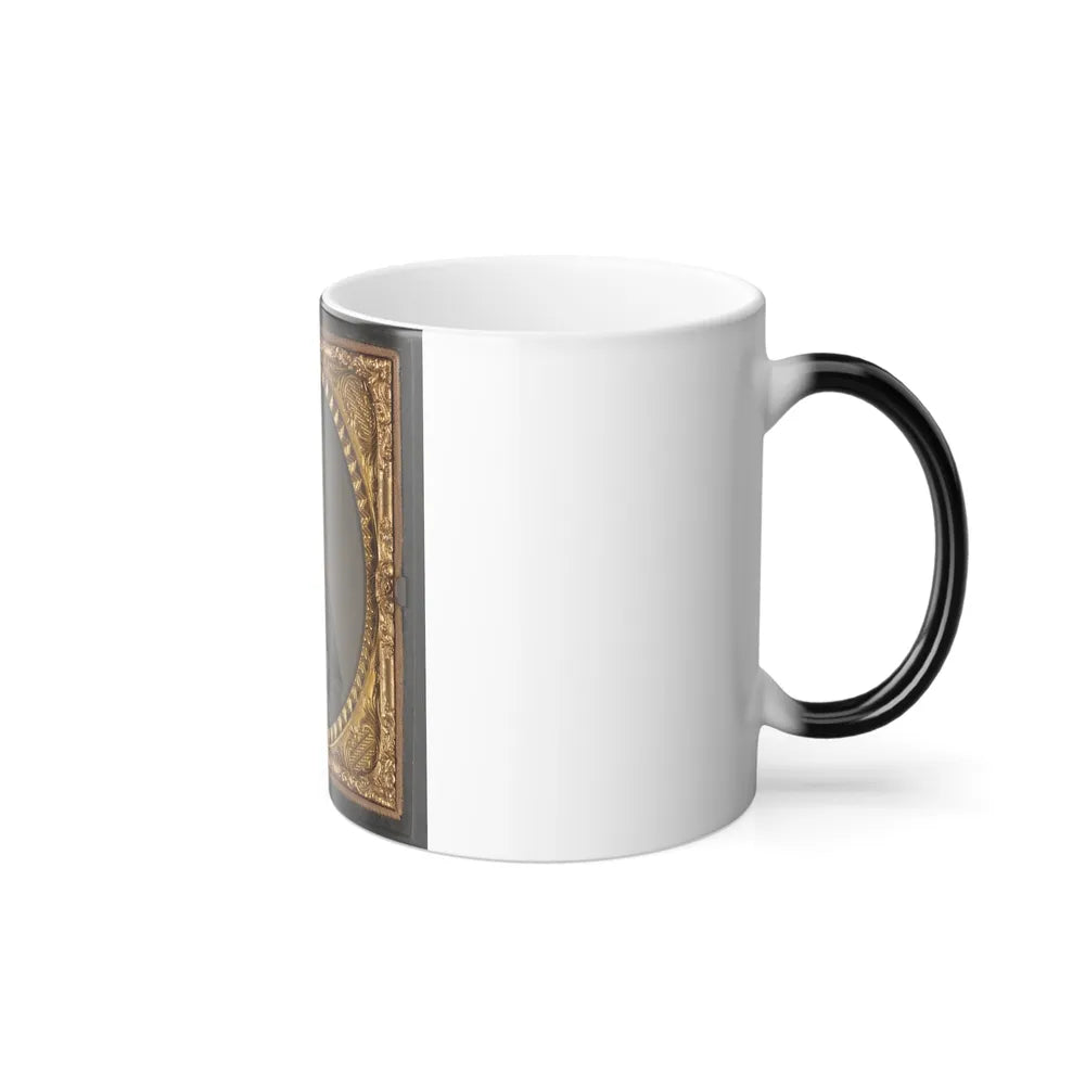 Unidentified Soldier in Union Officers's Uniform and Connecticut State Seal Buttons (U.S. Civil War) Color Changing Coffee Mug 11oz-Go Mug Yourself