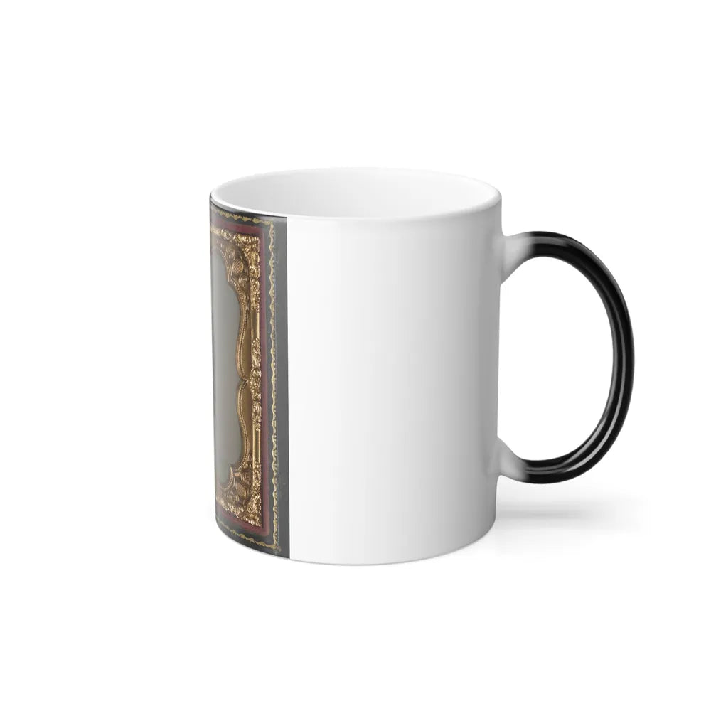 Unidentified Soldier in Union Uniform and Ohio Volunteer Militia Belt Buckle With Bayoneted Musket (U.S. Civil War) Color Changing Coffee Mug 11oz-Go Mug Yourself