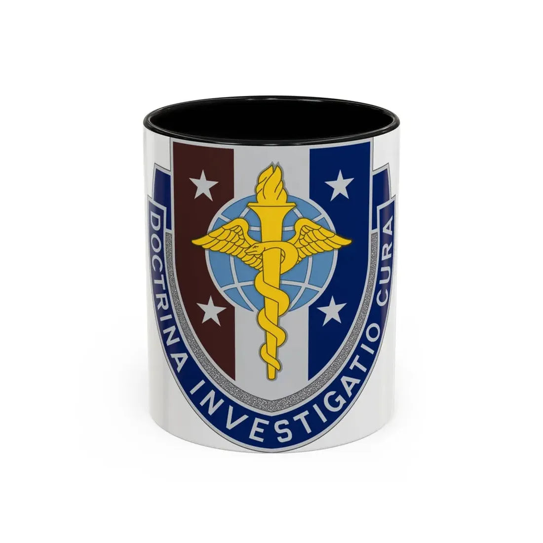 Uniformed Services University of the Health Sciences 2 (U.S. Army) Accent Coffee Mug 11oz Black - Go Mug Yourself