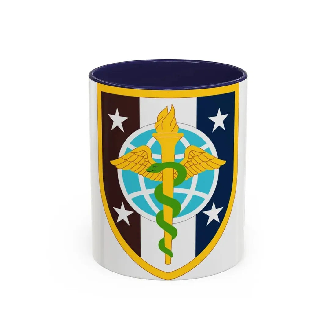 Uniformed Services University of the Health Sciences (U.S. Army) Accent Coffee Mug 11oz Navy - Go Mug Yourself