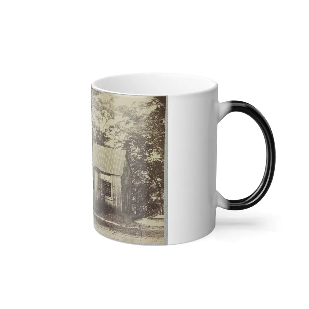 Union Army Soldiers Seated on a Porch With Three Other Men (U.S. Civil War) Color Changing Coffee Mug 11oz-Go Mug Yourself