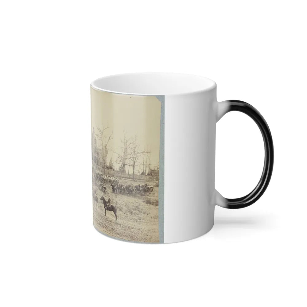 Union Artillery Unit Posing With Horses and Cannons (U.S. Civil War) Color Changing Coffee Mug 11oz-Go Mug Yourself