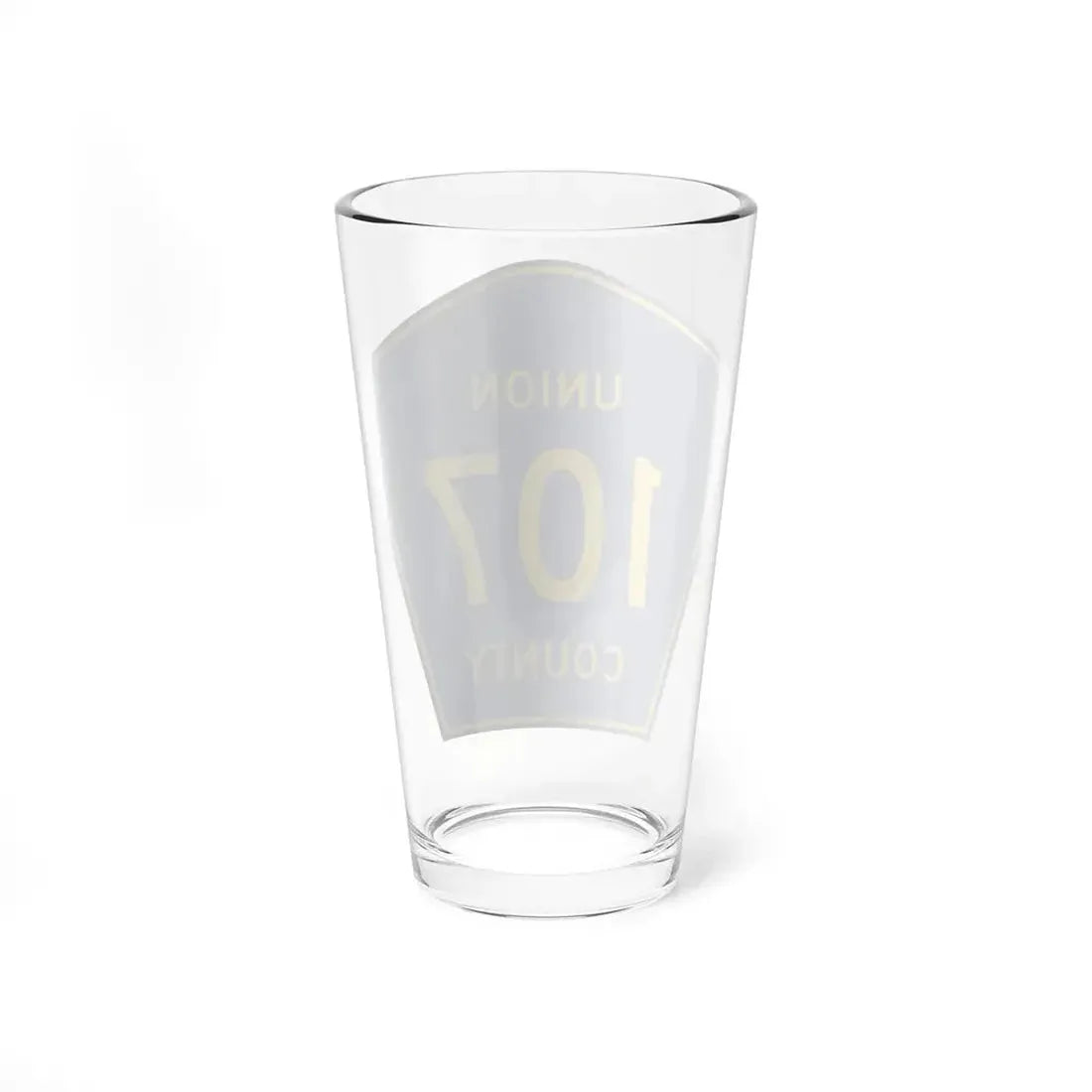Union County Route 107 MS (Mississippi) (Road Sign) Pint Glss 16oz - Go Mug Yourself