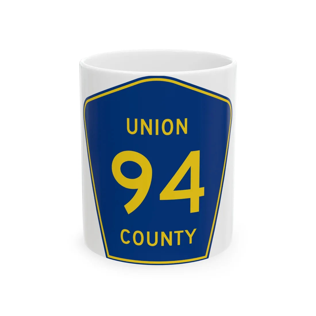Union County Route 94 MS (Mississippi) (Road Sign) White Coffee Mug 11oz - Go Mug Yourself